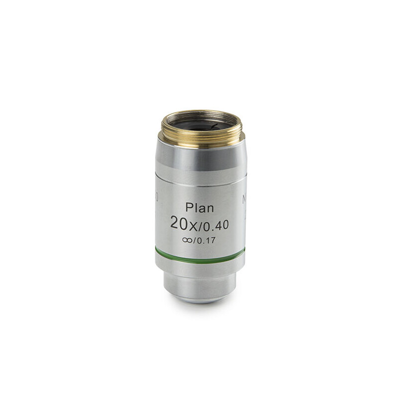 Euromex objektiv DX.7220, 20x/0,40 Pli, plan, oändlighet, arbetsavstånd 12 mm (Delphi-X)