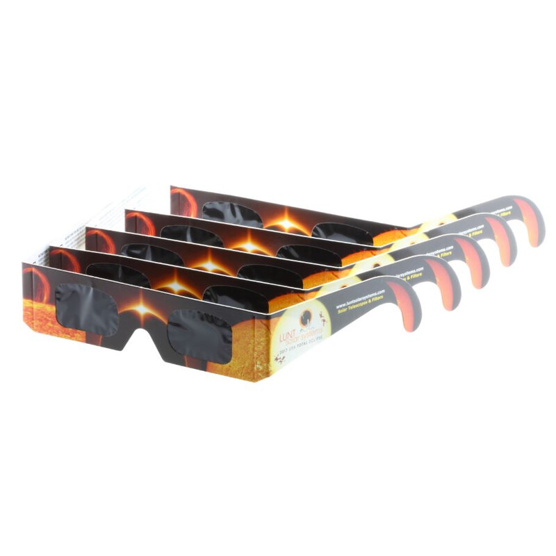 Lunt Solar Systems Solförmörkelseglasögon SunSafe Sofi eklipsglasögon, 5 st