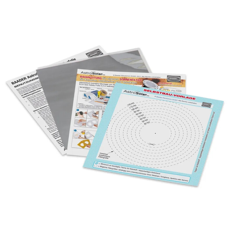 Baader Filterfilm Sun filter foil AstroSolar® ECO-size OD 5.0 140x155mm