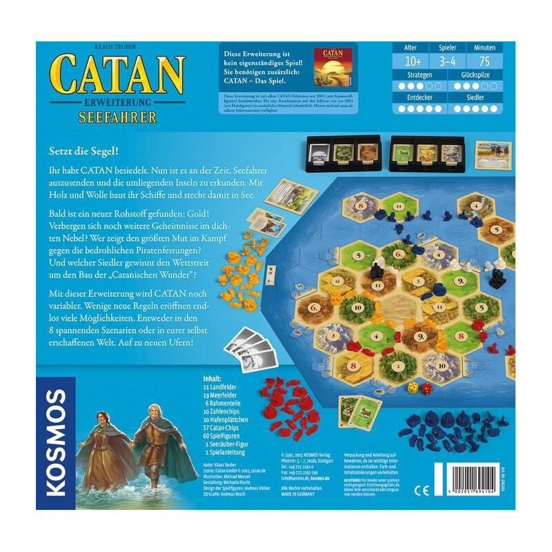 Kosmos Verlag The Settlers of Catan - expansionen Sjöfarare
