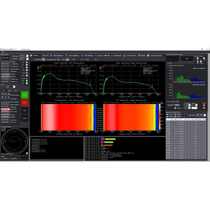 Radio2Space Spider 500A Advanced radioteleskop med väderbeständig GoTo Montering