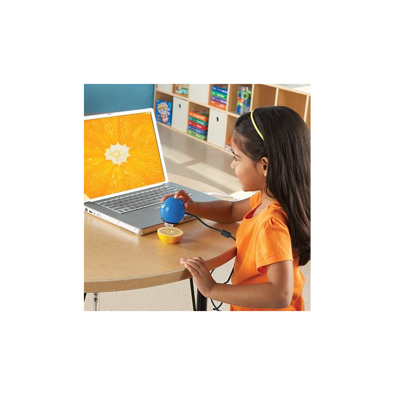 Learning Resources Zoomy 2.0 Digital handhållet mikroskop (blå)