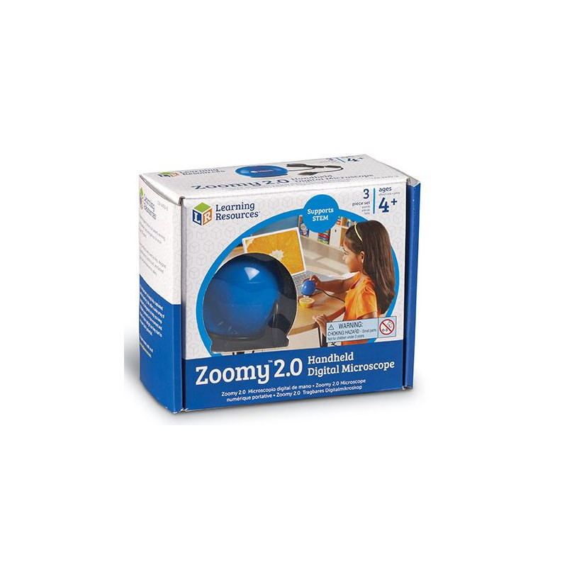 Learning Resources Zoomy 2.0 Digital handhållet mikroskop (blå)