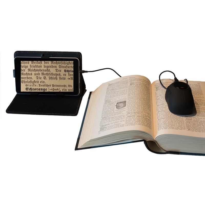 DIGIPHOT Lupp DM - 70 Digital förstoringsapparat med 7-tums Tablet & läsmus