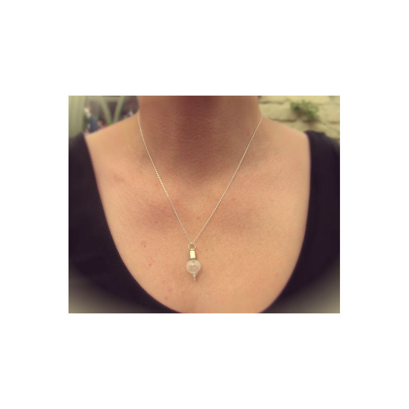 Jurassic Jewellery Meteoriter Halsband med Mars-stoft (droppform)
