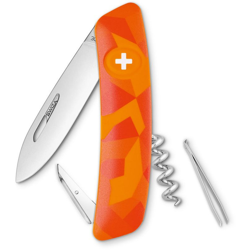 SWIZA Knivar Schweizer Fickkniv C01 LUCEO Camo Urban Orange