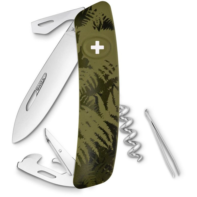 SWIZA Knivar Schweizisk armékniv C03 SILVA Camo Fern Khaki