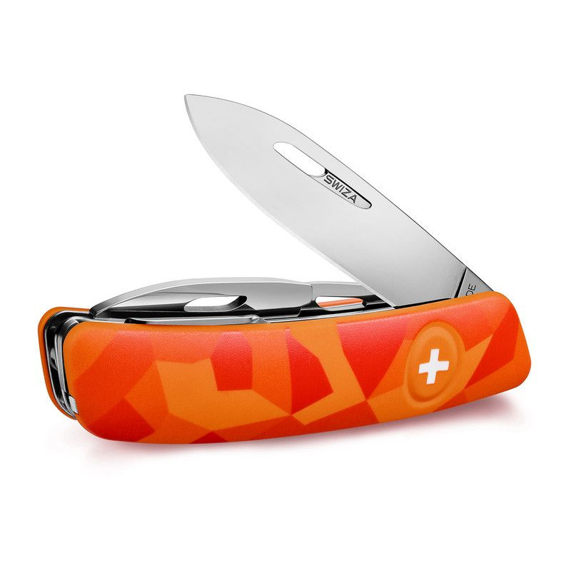 SWIZA Knivar Schweizer Fickkniv C03 LUECO Camo Urban Orange