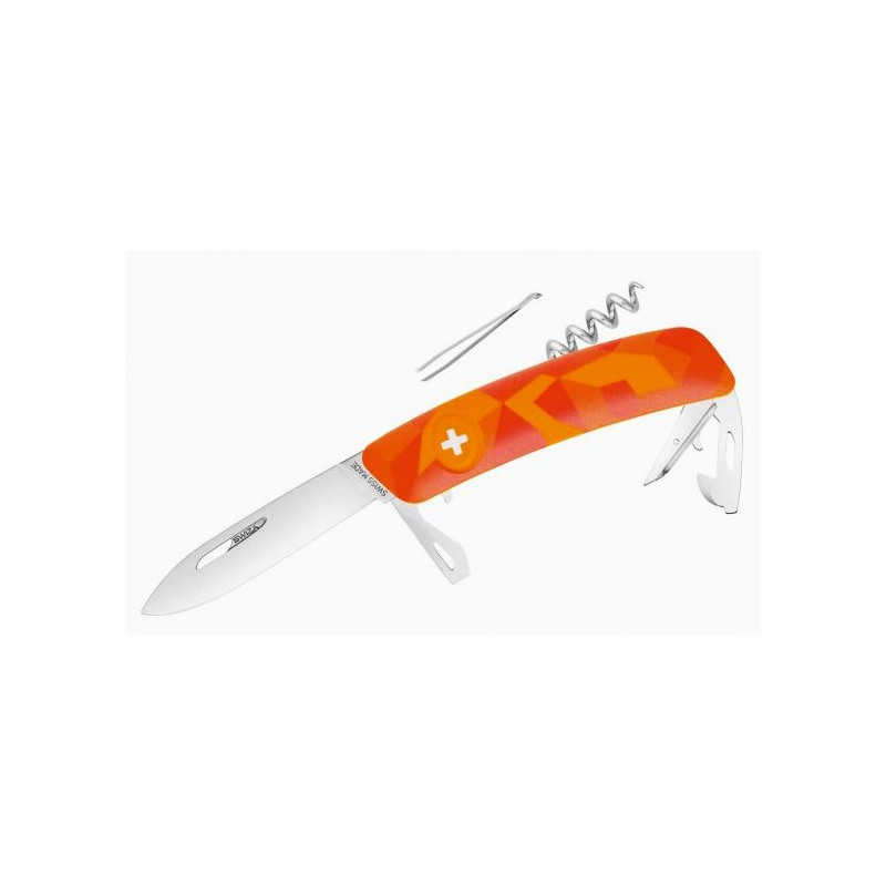 SWIZA Knivar Schweizisk armékniv C03 LUECO Camo Urban Orange