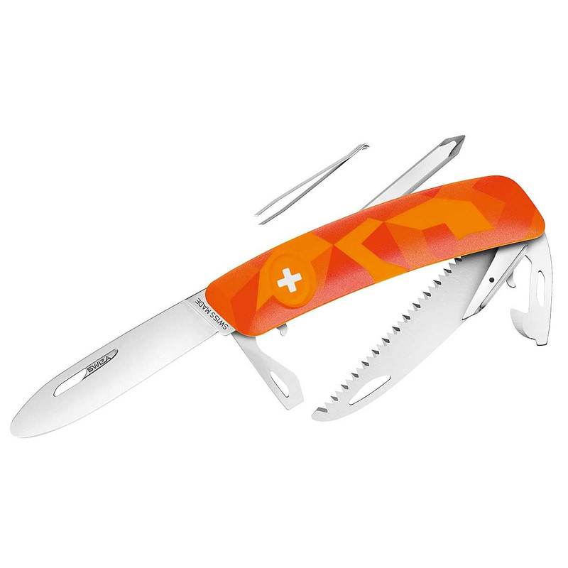 SWIZA Knivar Schweizer fickkniv för barn J06 LUCEO Urban Camo orange