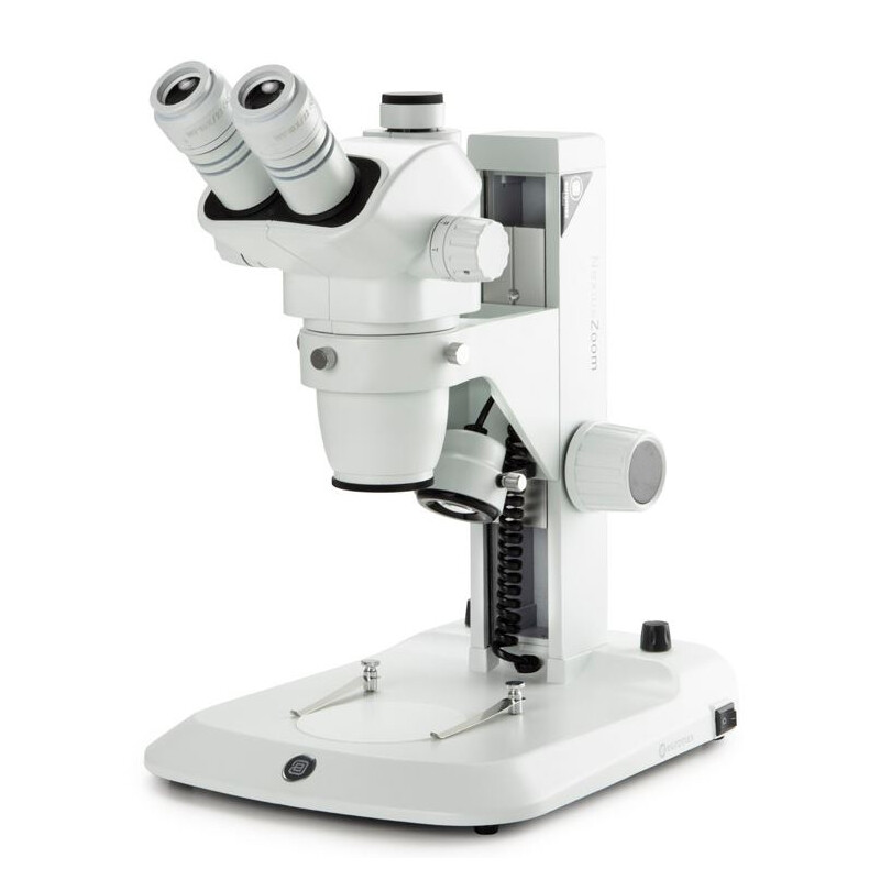 Euromex Zoom-stereomikroskop NexiusZoom, NZ.1903-S-ESD, 6,7x till 45x, rack, reflekterat+genomsläppligt ljus, 3 W LED, ESD, trino