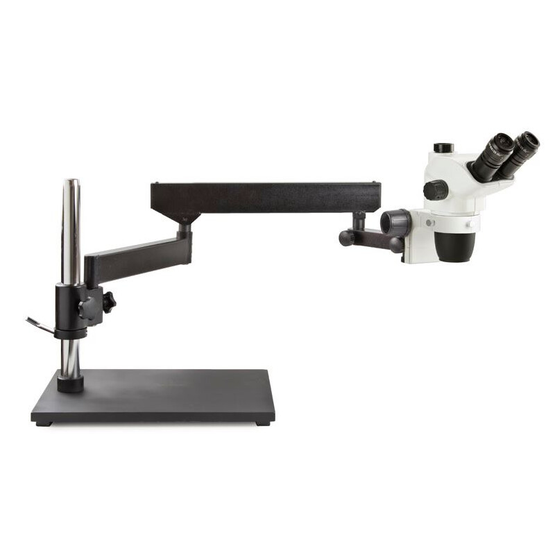 Euromex Zoom-stereomikroskop NZ.1703-A, NexiusZoom EVO, 6,5x till 55x, ledat stativ, utan belysning, trino