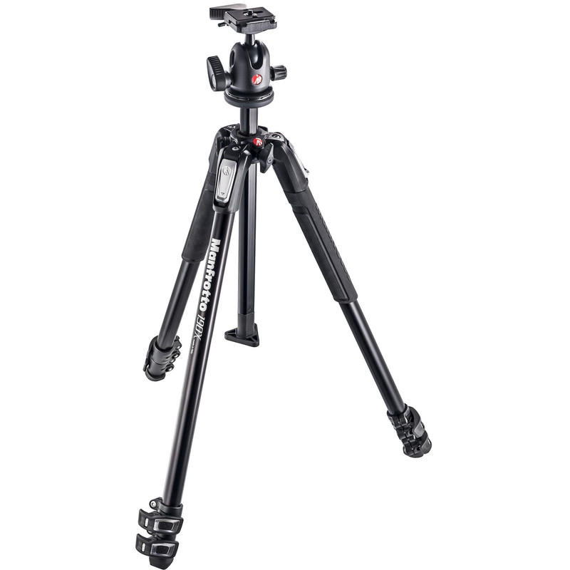 Manfrotto Aluminium-trebensstativ MK190X3-BH med Kulhuvud