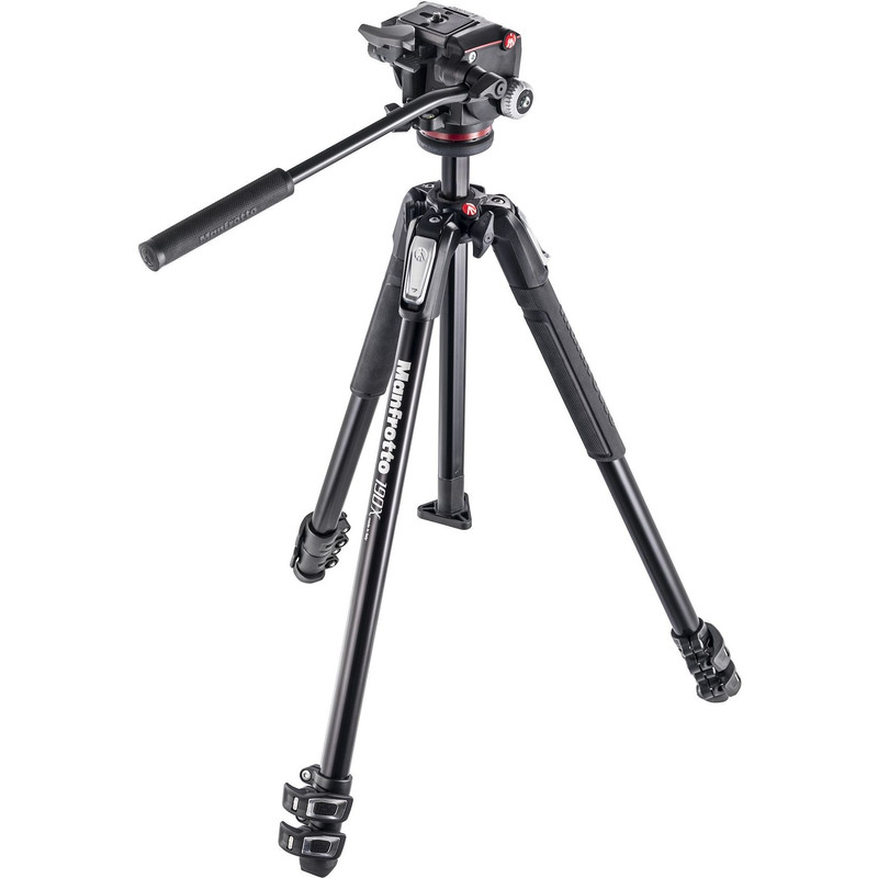 Manfrotto Aluminium-trebensstativ MK190X3-2W med 2-vägs panoreringshuvud