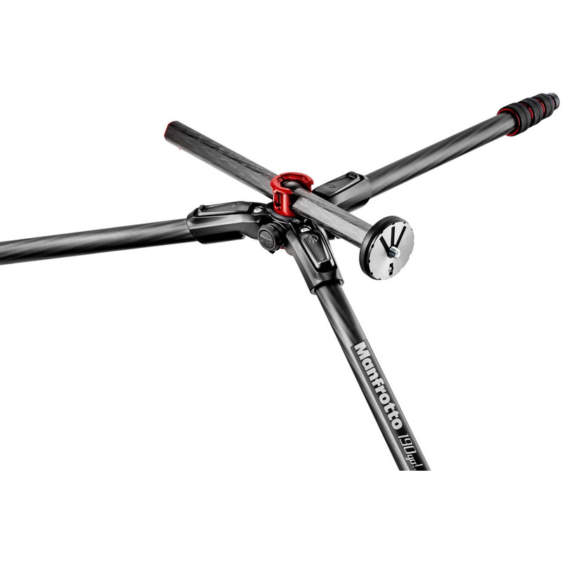 Manfrotto Kolfiber-trebensstativ MK190GOC4TB-3W med 3-vägs panoreringshuvud