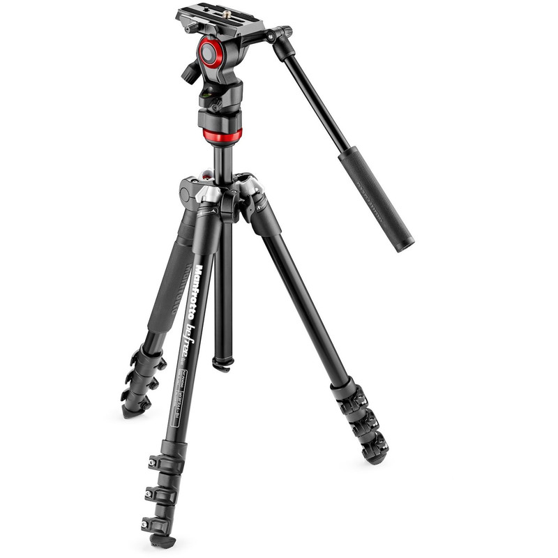 Manfrotto Aluminium-trebensstativ MVKBFR-LIVE Befree Live med Lutningsbart videohuvud