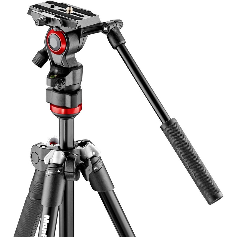 Manfrotto Aluminium-trebensstativ MVKBFR-LIVE Befree Live med Lutningsbart videohuvud