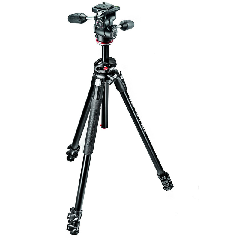 Manfrotto Aluminium-trebensstativ MK290DUA3-3W med 3-vägs panoreringshuvud