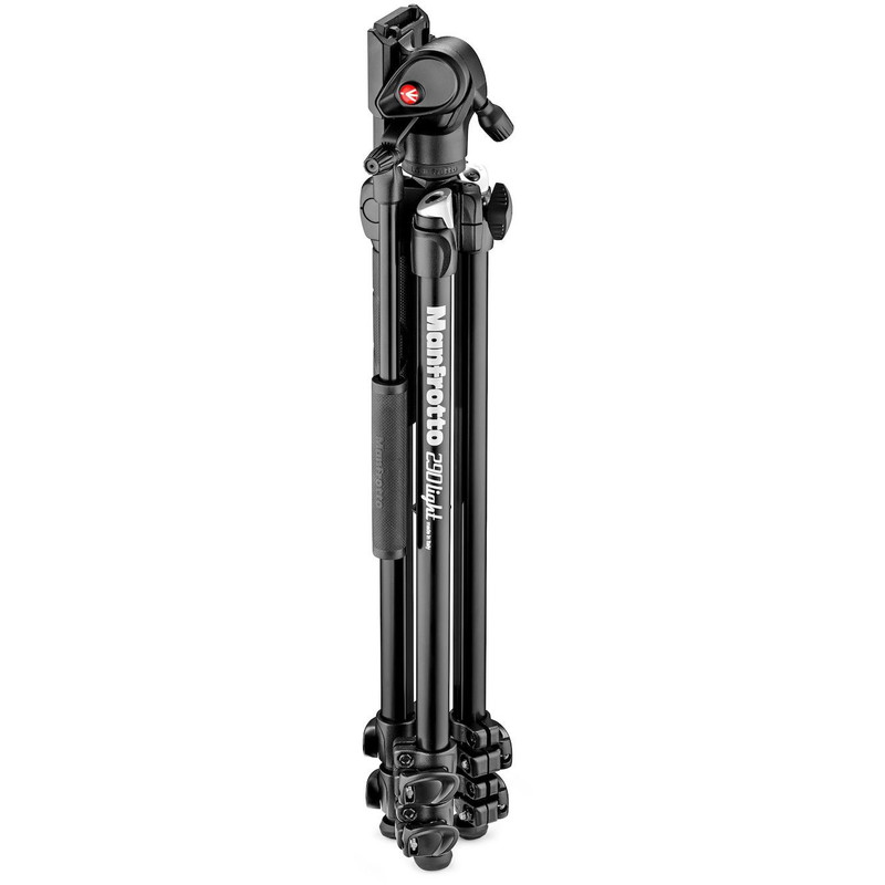 Manfrotto Aluminium-trebensstativ MK290LTA3-V med Lutningsbart videohuvud från Befree Live