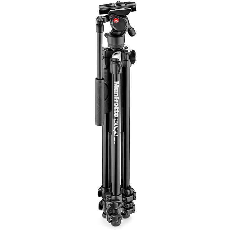 Manfrotto Aluminium-trebensstativ MK290LTA3-V med Lutningsbart videohuvud från Befree Live