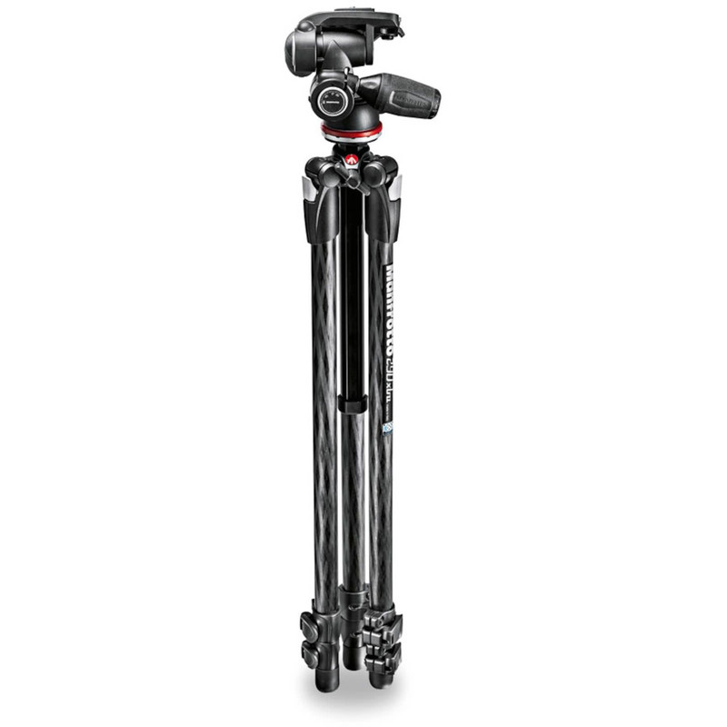 Manfrotto Kolfiber-trebensstativ MK290XTC3-3W med 3-vägs panoreringshuvud