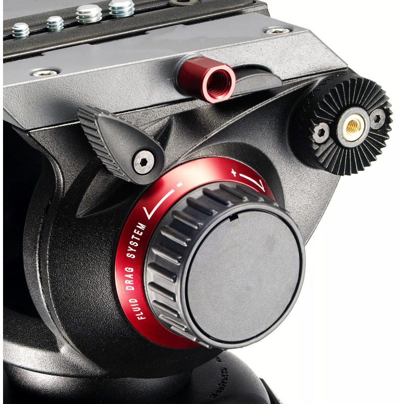 Manfrotto Kolfiber-trebensstativ 504HD,535K med Lutningsbart videohuvud och nivelleringsbricka