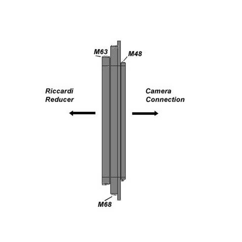 TS Optics Adapter från M68 och M63 till M48 - Riccardi anslutningsadapter