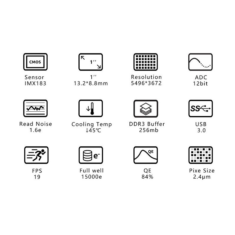 ZWO Kamera ASI 183 MC Pro Color
