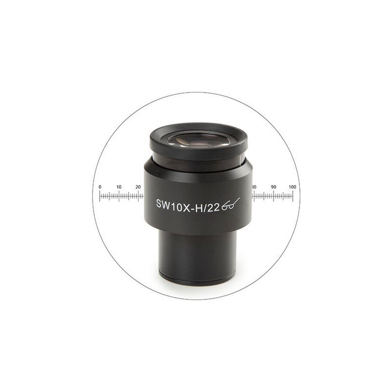 Euromex Okular för mätning 10x/22 mm, mikrometer, Ø 30 mm, DX.6210-M (Delphi-X)