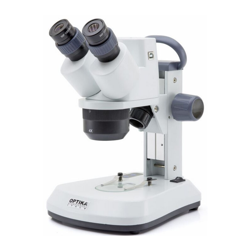 Optika Stereomikroskop SFX-91D, bino, 10x, 20x, 40x, Kuggstång, vridbart huvud, kamera 3MP