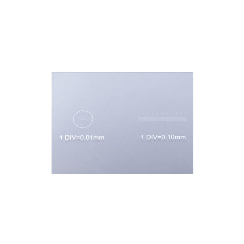 Bresser Objektmikrometer Objektglas med mikrometerskala 1/10 & 1/100 mm