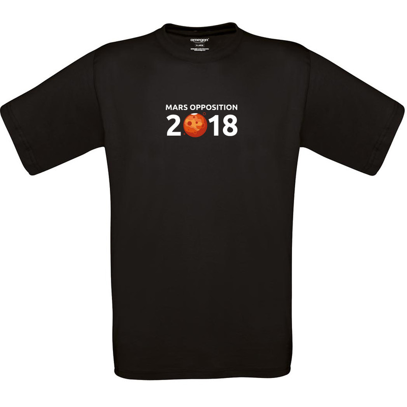 T-Shirt Mars Opposition 2018 - Storlek L svart