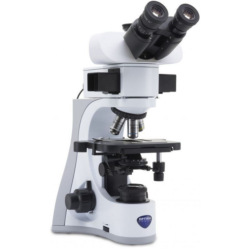 Optika Mikroskop B-510LD2, fluorescens, trino, 1000x, IOS, blå, grön