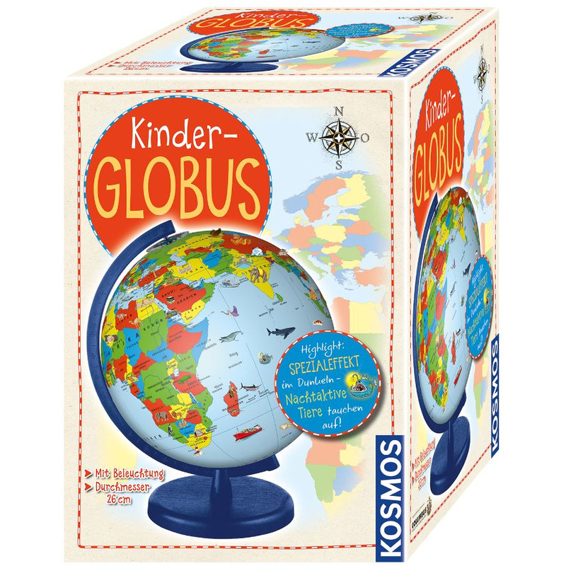 Kosmos Verlag Barnglob Glob för barn Upptäck din värld 26cm