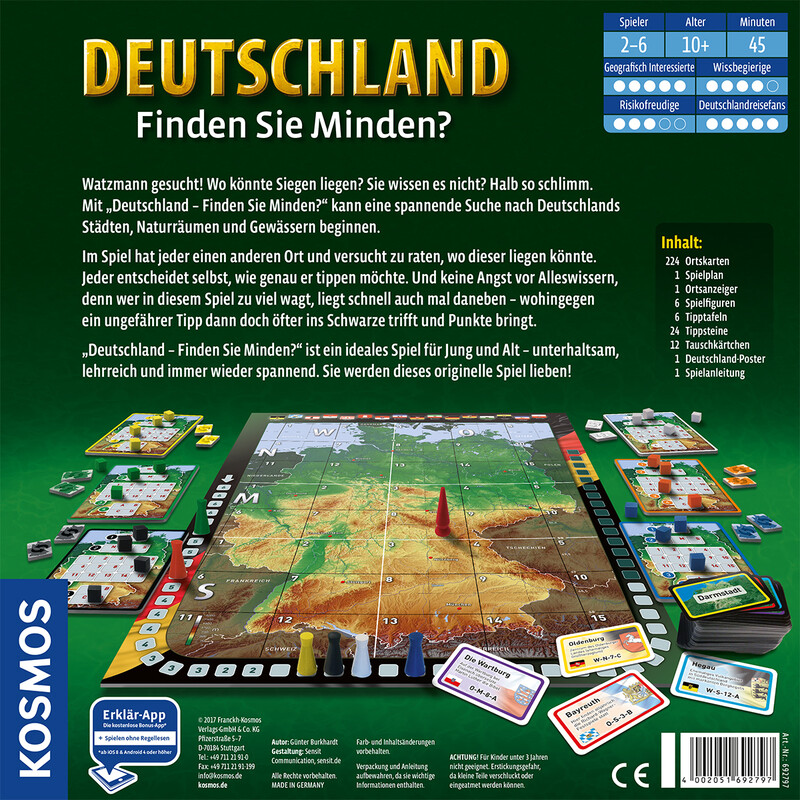 Kosmos Verlag Game Tyskland - Kan du hitta Minden?