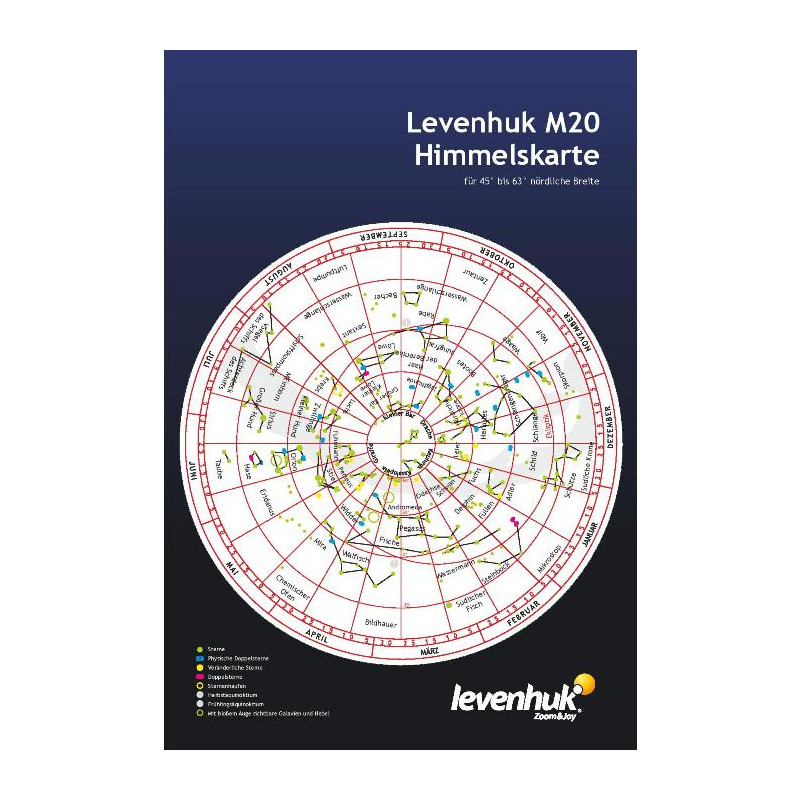 Levenhuk stjärnkarta stor M20