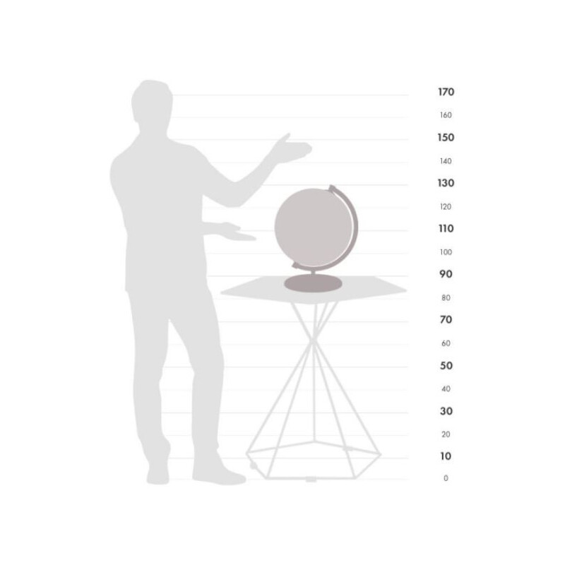 Zoffoli living Glob James Cook Aprikos 33cm