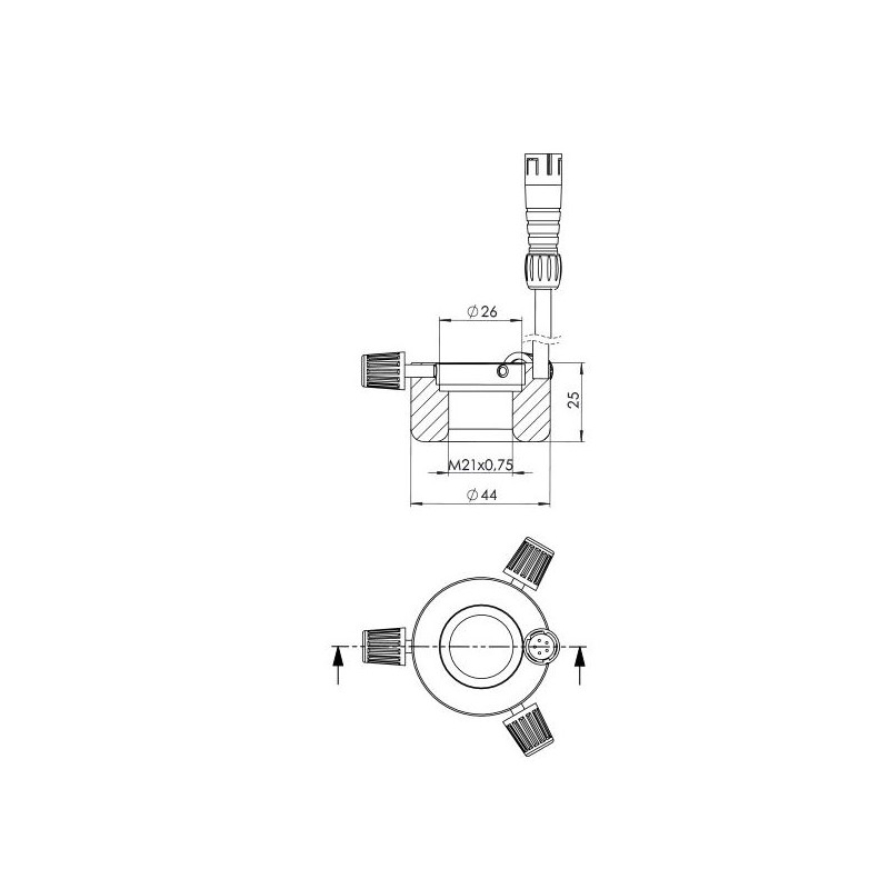 StarLight Opto-Electronics RL1-10 A, bärnstensfärgad (590 nm), Ø20 mm