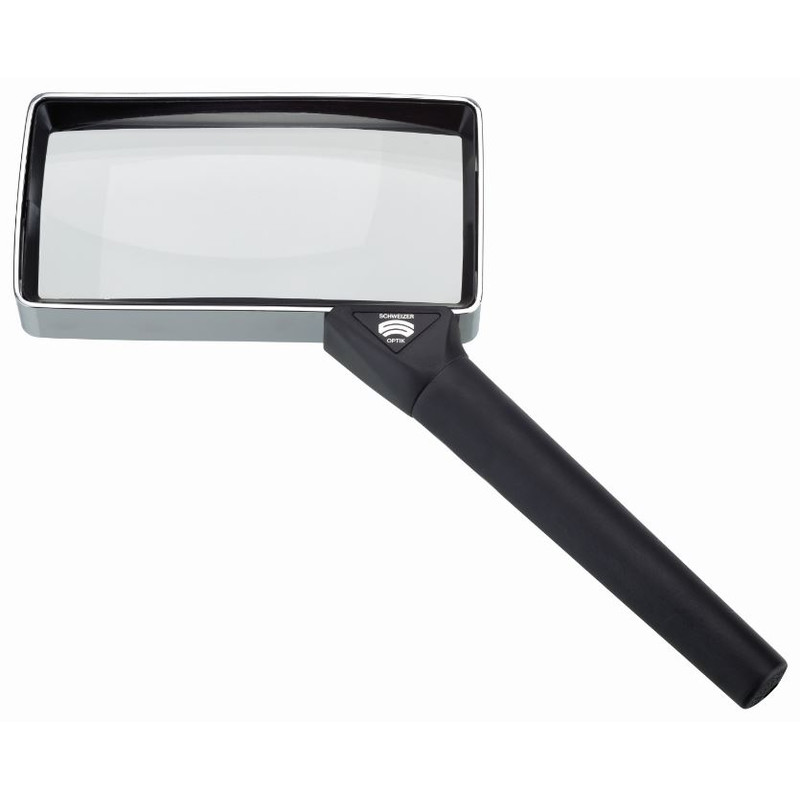 Schweizer Lupp Basic-Line Classic handhållen förstoringsapparat, 4D/2x/100x50mm, bikonvex
