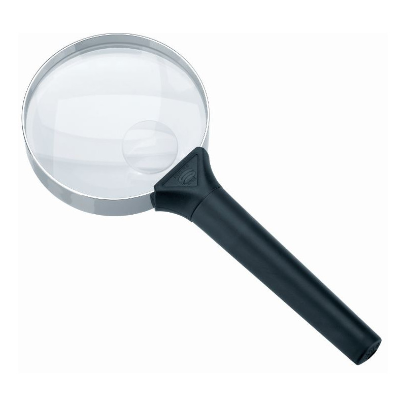 Schweizer Lupp Basic-Line BIFOCUS handhållet förstoringsglas, 6D/16D;Ø75/Ø20mm, bifokal
