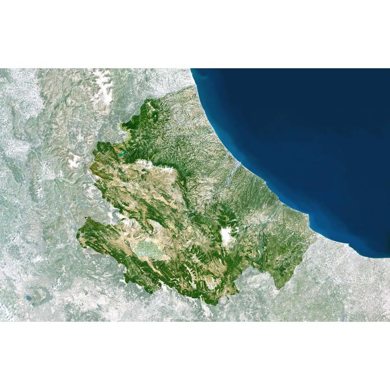 Planet Observer Regionkarta regionen Abruzzo