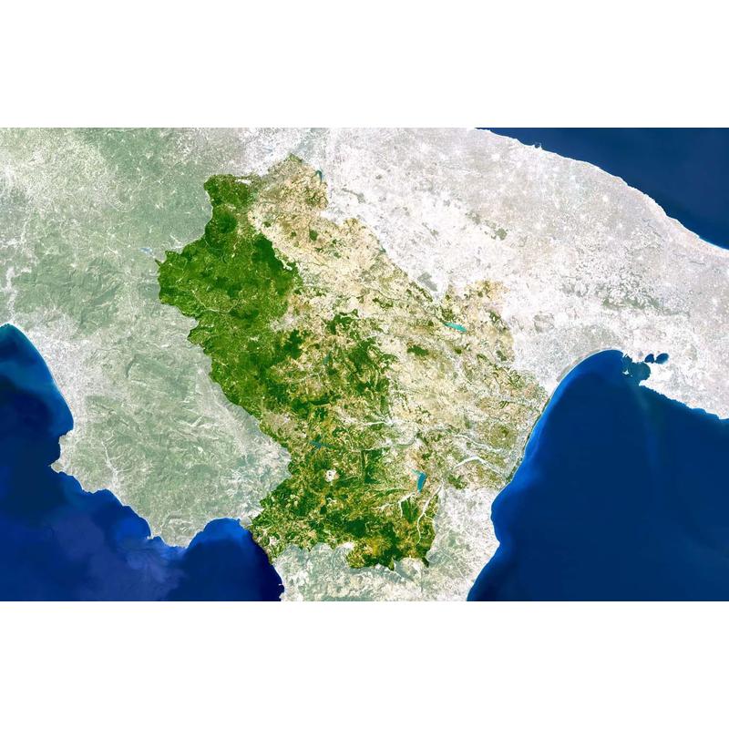 Planet Observer Regionkarta Basilicata-regionen