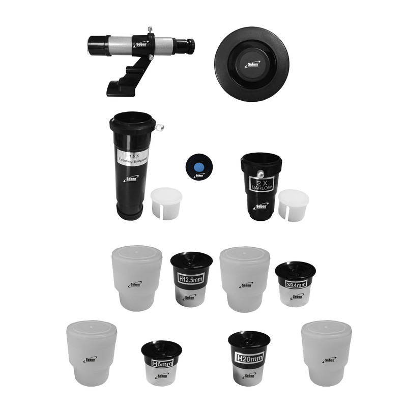 Seben 76-700 Reflektor Teleskop Big Pack + Smartphone-adapter DKA5