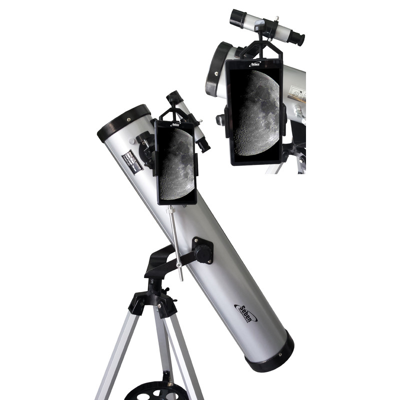 Seben 76-700 Reflektor Teleskop Big Pack + Smartphone-adapter DKA5