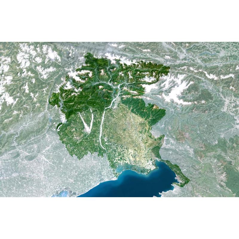 Planet Observer Regionkarta Friuli Venezia Giulia Region