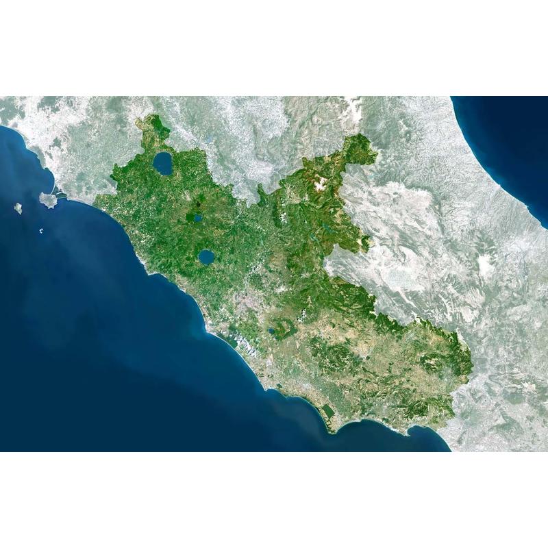 Planet Observer Regionkarta -regionen Lazio