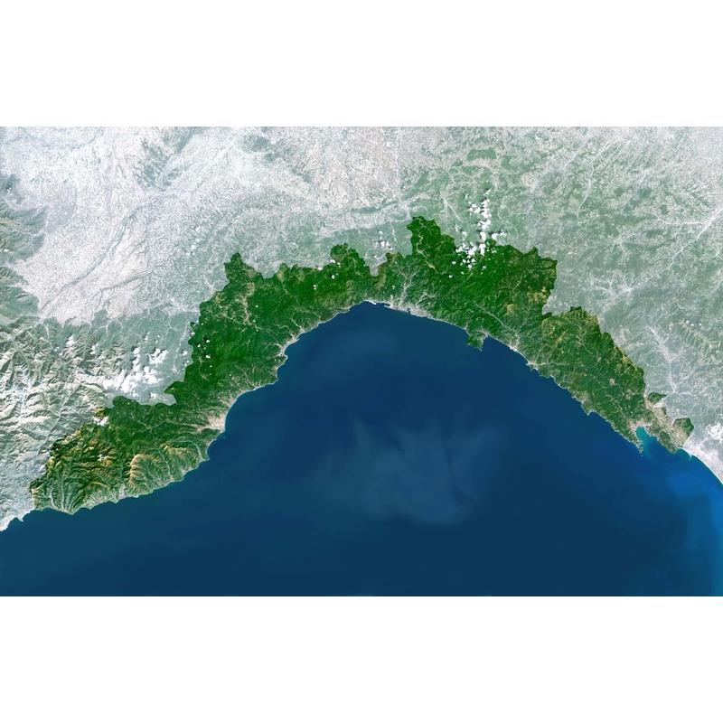 Planet Observer Regionkarta Region Ligurien