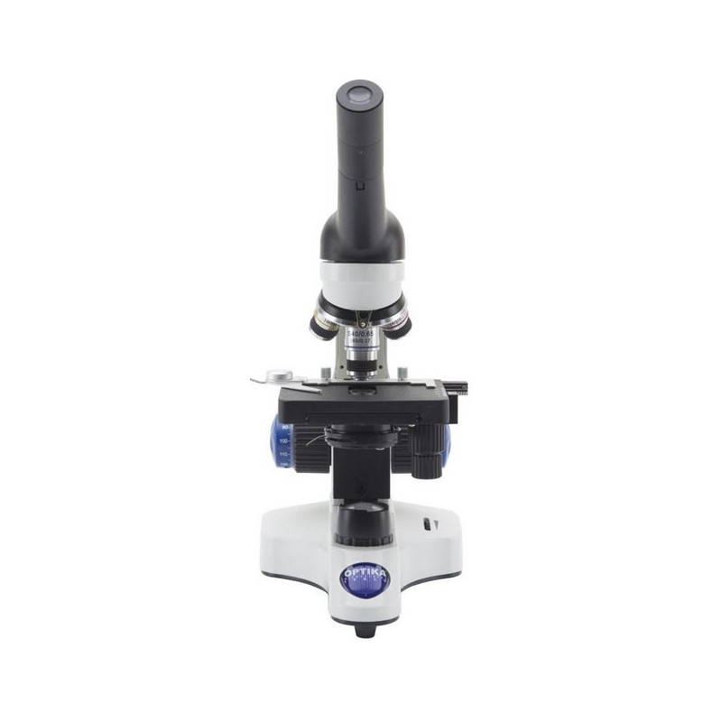 Optika mikroskop B-20CR, monokulärt, LED, med uppladdningsbara batterier