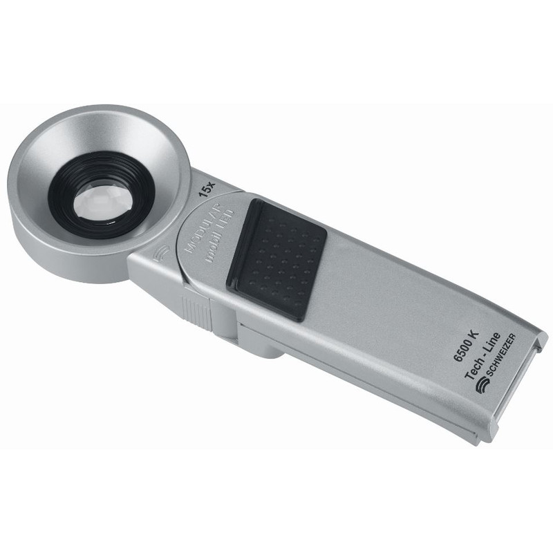 Schweizer Tech-Line Modular lupp 15x/Ø22,8mm, aplanatisk, 6500K