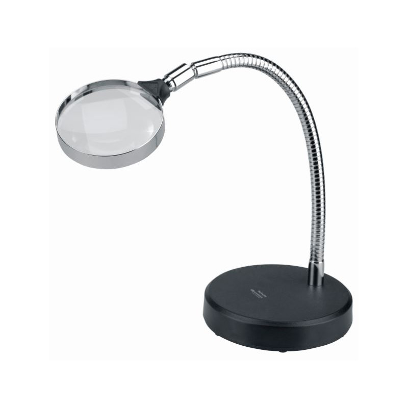 Schweizer Lupp Förstoringsglas för arbetsbänk Bordsunderrede, 2,5x/Ø90 mm, bikonvex